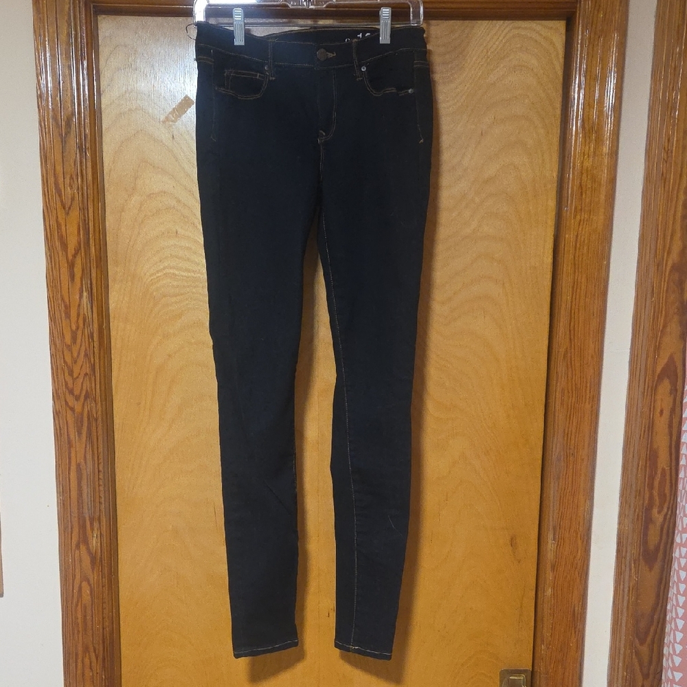 Gap 1969 Black Skinny Jeans Size 27